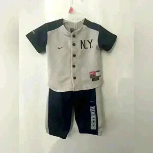 Vintage Derek Jeter NY Yankees Nike MLB Jersey & Pants Size 18 month